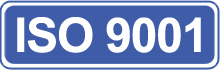 株式会社ツチサカ　ISO9001認証マーク